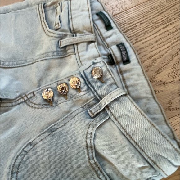 Y2K Style Light Wash Low Rise Flare Jeans Size 00 - Picture 4 of 6